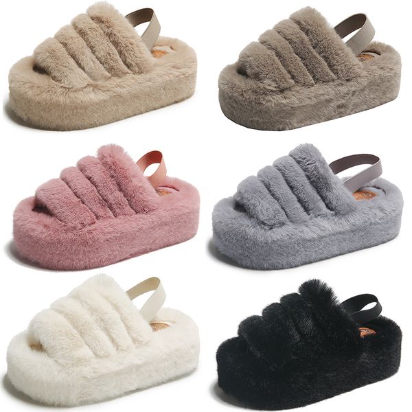 2023 home plush flat platform cotton slippers women white pink black gray khaki beige heightened elastic band casual
2023 home plush flat platform cotton slippers women white pink black gray khaki beige heightened elastic band casual