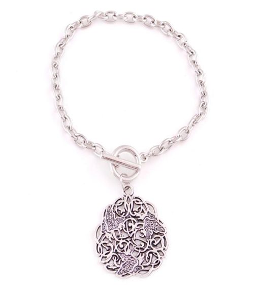 personality viking three morrigan crows ravens triskele pattern charm pendent amulet charm wheat link chain bracelet jewelry gift9752163, Golden;silver
personality viking three morrigan crows ravens triskele pattern charm pendent amulet charm wheat link chain bracelet jewelry gift9752163, Golden;silver