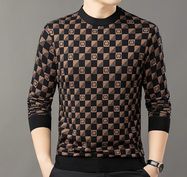men's sweaters sweaters designer autumn and winter leisure men's round neck long sleeve knitted shirt thickened warm fashion men&#, White;black
men's sweaters sweaters designer autumn and winter leisure men's round neck long sleeve knitted shirt thickened warm fashion men&#, White;black