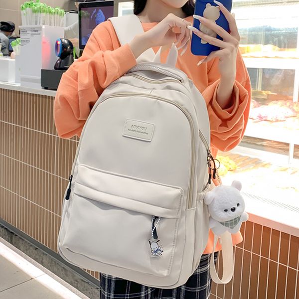 school bags nylon women backpack bag for teenagers girls travel backbag students solid color kawaii bookbag mochilas 230823
school bags nylon women backpack bag for teenagers girls travel backbag students solid color kawaii bookbag mochilas 230823