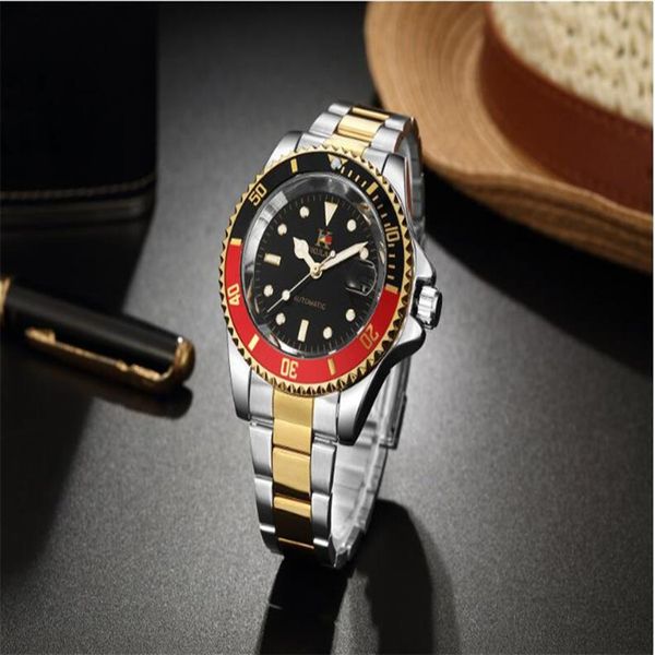 aokulasic brand watch mechanical automatic movement steel belt men's business fashion watches aok01-2226p, Slivery;brown
aokulasic brand watch mechanical automatic movement steel belt men's business fashion watches aok01-2226p, Slivery;brown