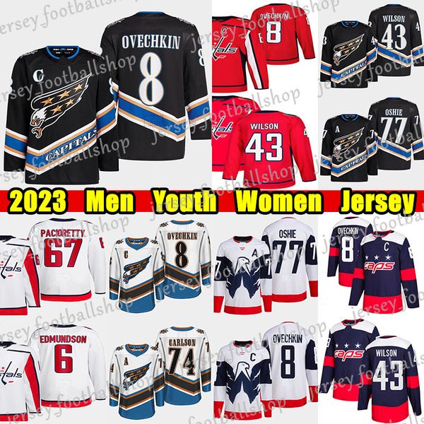 #8 alexander ovechkin reverse retro hockey jersey #43 tom wilson #77 t.j. oshie nicklas backstrom john carlson joel edmundson max pacioretty, Black;red
#8 alexander ovechkin reverse retro hockey jersey #43 tom wilson #77 t.j. oshie nicklas backstrom john carlson joel edmundson max pacioretty, Black;red