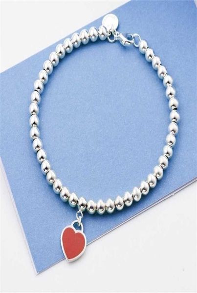 925 silver bracelet women mini heart charm 4mm beaded romantic couple birthday jewelry gift with co 2201219380452, Black
925 silver bracelet women mini heart charm 4mm beaded romantic couple birthday jewelry gift with co 2201219380452, Black