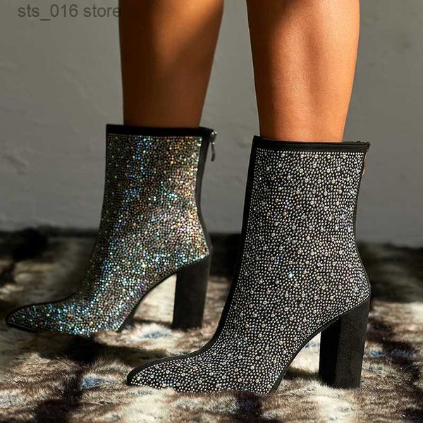 boots xibeilove 2022 fashion banquet women's boots thick with square head shiny rhinestones thin nightclub high heel boots t230824, Black
boots xibeilove 2022 fashion banquet women's boots thick with square head shiny rhinestones thin nightclub high heel boots t230824, Black