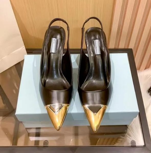 designer high heel sandals metal toe luxury dress shoes leather wedding party women sandal fashion new style stiletto slippers, Black
designer high heel sandals metal toe luxury dress shoes leather wedding party women sandal fashion new style stiletto slippers, Black