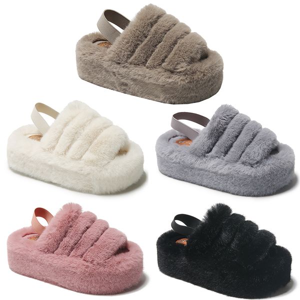 2023 home plush flat platform cotton slippers women white pink black gray elastic band casual color6
2023 home plush flat platform cotton slippers women white pink black gray elastic band casual color6