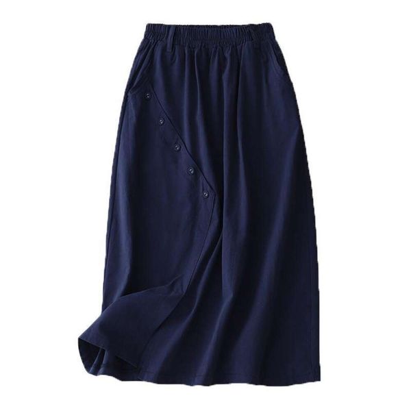 a line skirt for women summer style split high waist short middle aged mother casual bag butt, Black
a line skirt for women summer style split high waist short middle aged mother casual bag butt, Black