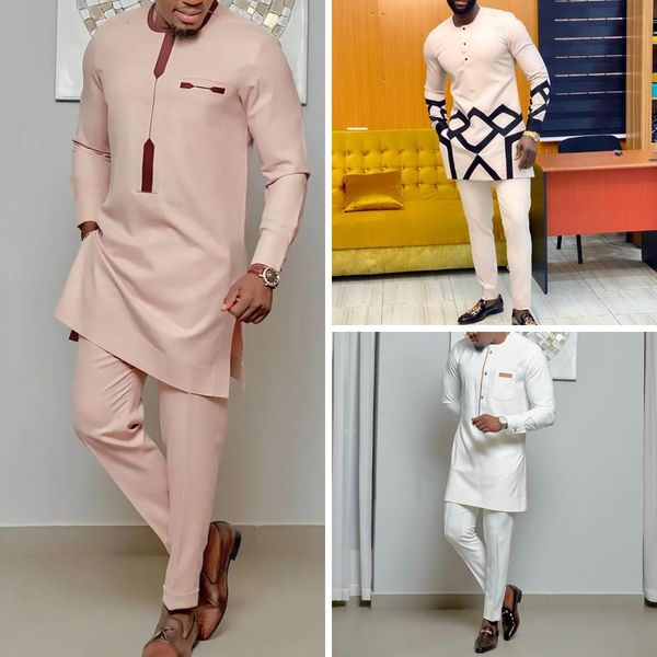 men's tracksuits kaftan elegant african men's set 2 pieces outfits long sleeve ethnic and pants wedding prom dashiki printed full, Gray
men's tracksuits kaftan elegant african men's set 2 pieces outfits long sleeve ethnic and pants wedding prom dashiki printed full, Gray