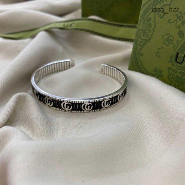 fashion designer bracelets classic couple bracelets cuff retro letters fashion versatile jewelry personalized custom holiday gifts, Black
fashion designer bracelets classic couple bracelets cuff retro letters fashion versatile jewelry personalized custom holiday gifts, Black