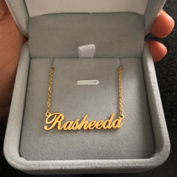 pendant necklaces stainless steel choker custom name necklace personalized jewelry men handmade nameplate women friend gift 230825, Silver
pendant necklaces stainless steel choker custom name necklace personalized jewelry men handmade nameplate women friend gift 230825, Silver