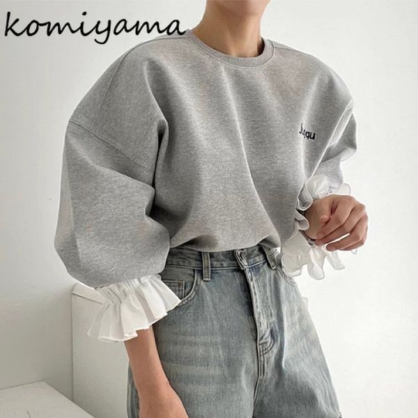 women's hoodies sweatshirts komiyama letter embroidery hoodie fall contrast spliced womens clothing fake two piece ropa mujer loose o n, Black
women's hoodies sweatshirts komiyama letter embroidery hoodie fall contrast spliced womens clothing fake two piece ropa mujer loose o n, Black
