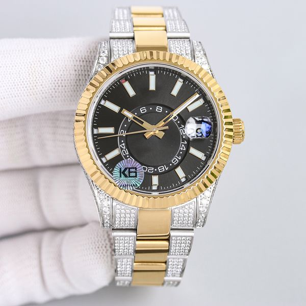 diamond watch mens watch automatic mechanical 9001 movement montre de luxe stainless steel strap fashion wristwatch waterproof 42mm shinny, Slivery;brown
diamond watch mens watch automatic mechanical 9001 movement montre de luxe stainless steel strap fashion wristwatch waterproof 42mm shinny, Slivery;brown