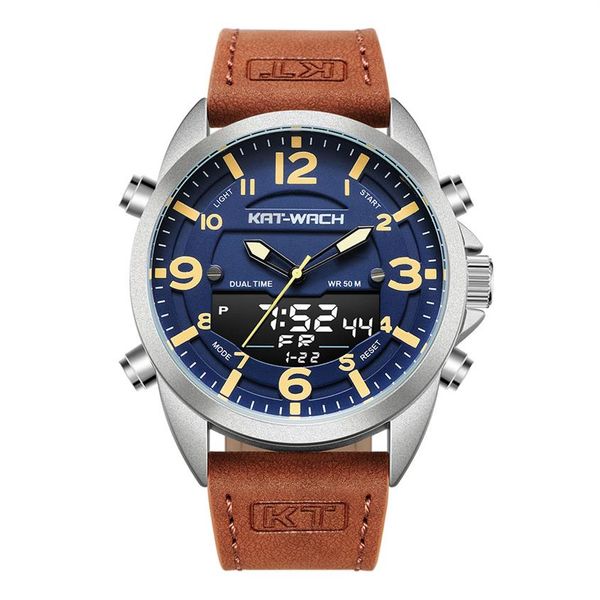 kt luxury watch men brand leather watches man quartz analog digital waterproof wristwatch big watch clock klok kt1818278g, Slivery;brown
kt luxury watch men brand leather watches man quartz analog digital waterproof wristwatch big watch clock klok kt1818278g, Slivery;brown