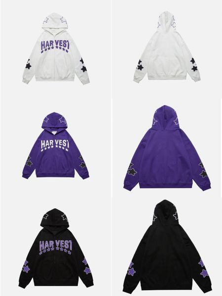 y2k star letter printing street sweater hip hop style men's and women's cardigan zipper hoodie fashion casual coat m-2xl557, Black
y2k star letter printing street sweater hip hop style men's and women's cardigan zipper hoodie fashion casual coat m-2xl557, Black