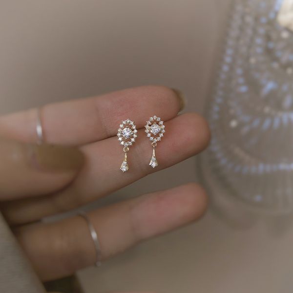 vintage zircon earrings in 14k gold,minimalist diamond dangle & drop earrings, wedding earrings, bridal gift, handmade jewelry, gift for her, Golden
vintage zircon earrings in 14k gold,minimalist diamond dangle & drop earrings, wedding earrings, bridal gift, handmade jewelry, gift for her, Golden