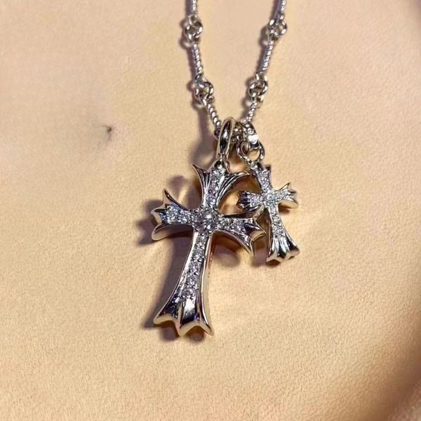 jewelry designer necklace k luoxin double layer cross necklace women's american light luxury design high sense men's long sweater, Silver
jewelry designer necklace k luoxin double layer cross necklace women's american light luxury design high sense men's long sweater, Silver