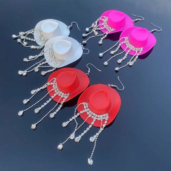 shiny tassel pink denim hat earrings western denim tribal style multi-color earrings, Silver
shiny tassel pink denim hat earrings western denim tribal style multi-color earrings, Silver