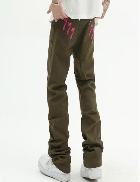pockets pants back digital embroidery loose jeans for men ankle button casual denim trousers7667601, Black;brown
pockets pants back digital embroidery loose jeans for men ankle button casual denim trousers7667601, Black;brown