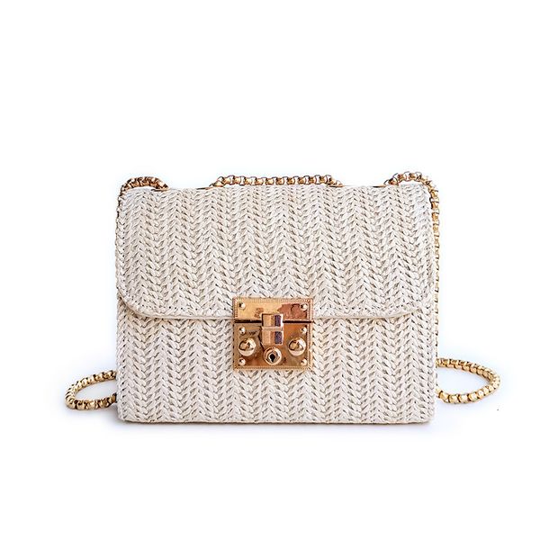 evening bags female bag fashion women straw woven shoulder gold chain handbag purse summer casual messenger crossbody satchel 230824
evening bags female bag fashion women straw woven shoulder gold chain handbag purse summer casual messenger crossbody satchel 230824