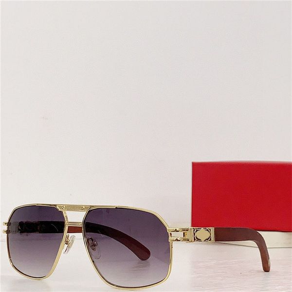 new fashion design square sunglasses 0652s metal frame wooden temples simple and popular style versatile outdoor uv400 protection glasses, White;black
new fashion design square sunglasses 0652s metal frame wooden temples simple and popular style versatile outdoor uv400 protection glasses, White;black
