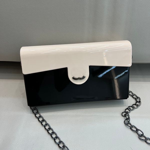 women designer two-tone panda acrylic evening flap box bag black badge chain cross body shoulder handbag inner zipper pocket fashion luxury
women designer two-tone panda acrylic evening flap box bag black badge chain cross body shoulder handbag inner zipper pocket fashion luxury