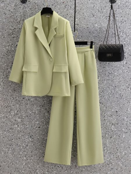 women's two piece pants plus size office ladies elegant solid blazer coats and sets 2023 autumn korean casual 4xl women clothing 230824, White
women's two piece pants plus size office ladies elegant solid blazer coats and sets 2023 autumn korean casual 4xl women clothing 230824, White
