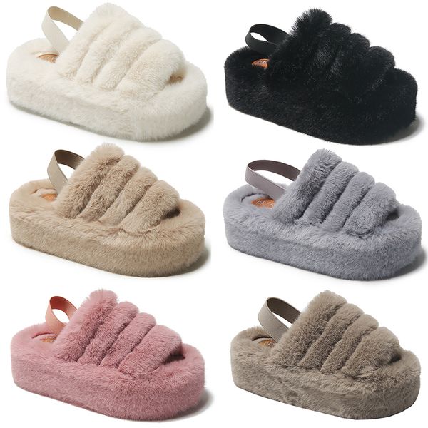 2023 home plush flat platform cotton slippers women white black pink khaki beige elastic band casual color6
2023 home plush flat platform cotton slippers women white black pink khaki beige elastic band casual color6