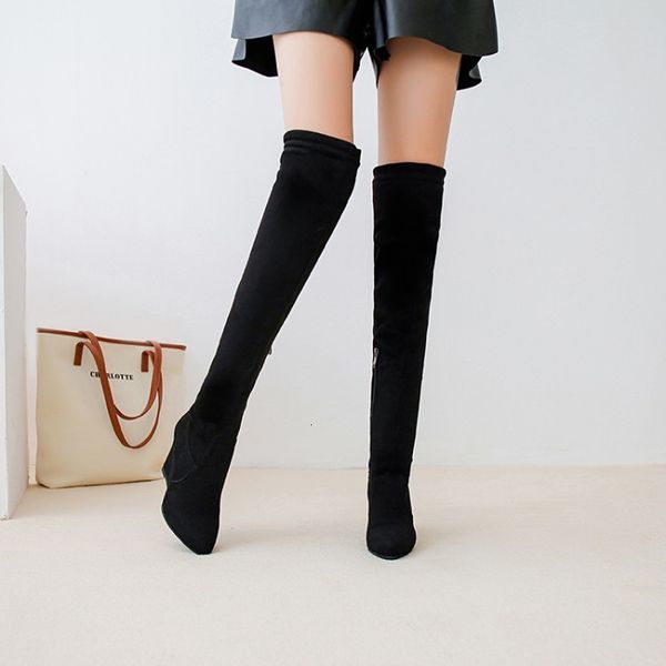 boots big size 9 10 1113 thigh high boots knee over the boot ladies strap back wedge heel 230824, Black
boots big size 9 10 1113 thigh high boots knee over the boot ladies strap back wedge heel 230824, Black