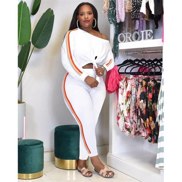 plus size tracksuits winter clothes women trend side splicing round neck personality before design elastic slim pants set wholesal2176, Black
plus size tracksuits winter clothes women trend side splicing round neck personality before design elastic slim pants set wholesal2176, Black