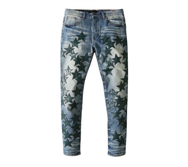 men039s jeans used washed star embroidery european and american fashion brand2556057, Blue
men039s jeans used washed star embroidery european and american fashion brand2556057, Blue