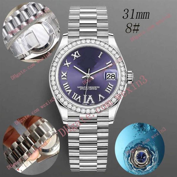 woman diamond watch ladies watches six clock roman numerals 31mm mussel dial presidential band montre de luxe 2813 automatic swimm215x, Slivery;brown
woman diamond watch ladies watches six clock roman numerals 31mm mussel dial presidential band montre de luxe 2813 automatic swimm215x, Slivery;brown