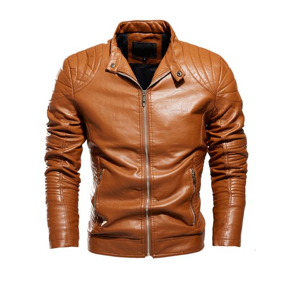men's jackets rollsrari leather jacket men autumn winter fleece motorcycle pu faux leather jacket male casual windbreaker slim coat 220, Black;brown
men's jackets rollsrari leather jacket men autumn winter fleece motorcycle pu faux leather jacket male casual windbreaker slim coat 220, Black;brown