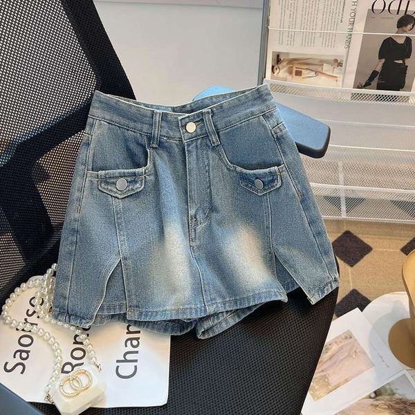 split jeans a line skirt womens summer style korean design niche irregular high waist short wholesale, Black
split jeans a line skirt womens summer style korean design niche irregular high waist short wholesale, Black