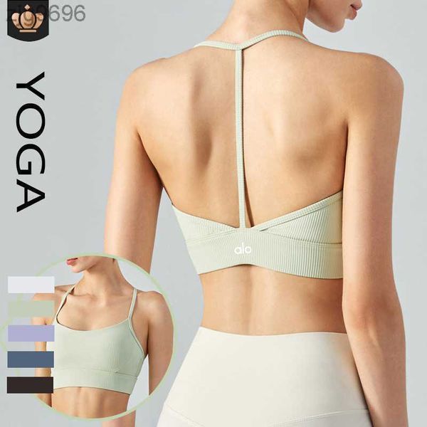 desginer alos yoga alobra t-line back neck suspension shock absorbing sports bra medium strength running gathered vest with cushion, White
desginer alos yoga alobra t-line back neck suspension shock absorbing sports bra medium strength running gathered vest with cushion, White