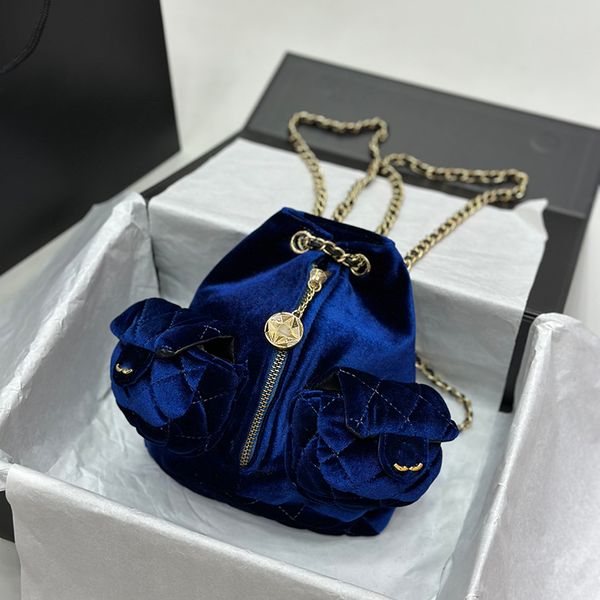 womens designer vintage velvet mini backpack coin charm multi pocket gold metal hardware matelasse chain shoulder bags luxury tote key box s
womens designer vintage velvet mini backpack coin charm multi pocket gold metal hardware matelasse chain shoulder bags luxury tote key box s