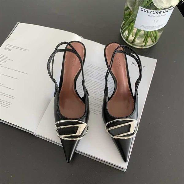 die high-heeled sandals casual shoes womens multi-color dress shoes heels spring slipper shallow metal buckle back hollow pointed sandals 23, Black
die high-heeled sandals casual shoes womens multi-color dress shoes heels spring slipper shallow metal buckle back hollow pointed sandals 23, Black