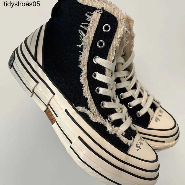 xvessel wu jianhao's same black high inner raised thick soled canvas shoes vulcanized for men and women beggars
xvessel wu jianhao's same black high inner raised thick soled canvas shoes vulcanized for men and women beggars