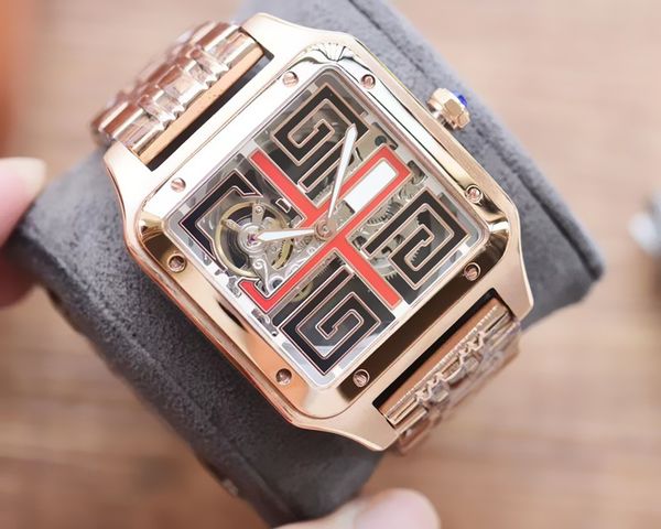 new 42mm arrival watch man classic automatic mechanical watch men watches designer stainless steel bracelet wristwatch gift skeleton face, Slivery;black
new 42mm arrival watch man classic automatic mechanical watch men watches designer stainless steel bracelet wristwatch gift skeleton face, Slivery;black