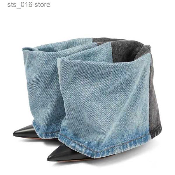 boots women's autumn and winter 2023 denim color blocking high-heeled trouser boots european and american fashion stage catwalk boots t, Black
boots women's autumn and winter 2023 denim color blocking high-heeled trouser boots european and american fashion stage catwalk boots t, Black