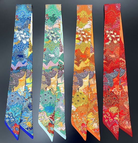scarves brand design zebra in flowers women scarf luxury silk scarf fashion hair headband foulard skinny bag scarves neckerchief 230824, Blue;gray
scarves brand design zebra in flowers women scarf luxury silk scarf fashion hair headband foulard skinny bag scarves neckerchief 230824, Blue;gray