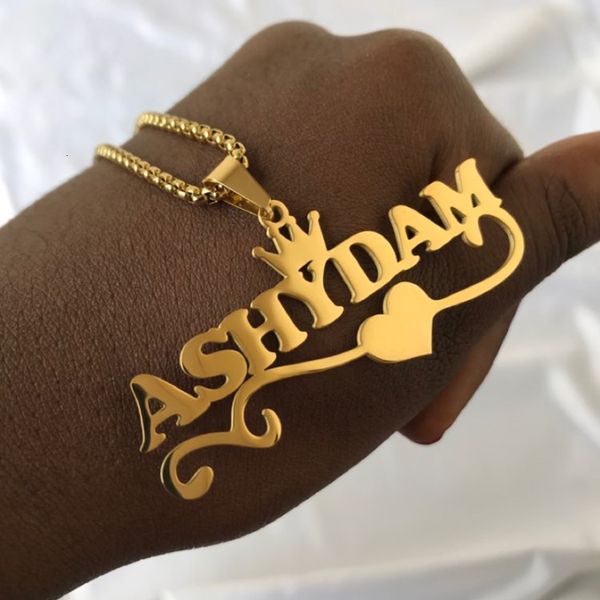 pendant necklaces thick bead chain custom name necklace personalized jewelry stainless steel detachable for women men party gifts 230825, Silver
pendant necklaces thick bead chain custom name necklace personalized jewelry stainless steel detachable for women men party gifts 230825, Silver