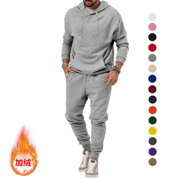 mens tracksuits fashion brand men solid hoodies set brushed casual sweatshirts street suit trendy pullover sweatpants male 230824, Gray
mens tracksuits fashion brand men solid hoodies set brushed casual sweatshirts street suit trendy pullover sweatpants male 230824, Gray