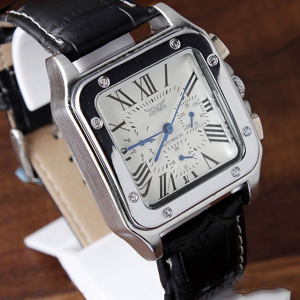 wristwatches unique square automatic mechanical self-winding men watch calendar display roman numbers leather strap wrist watch gifts 230824, Slivery;brown
wristwatches unique square automatic mechanical self-winding men watch calendar display roman numbers leather strap wrist watch gifts 230824, Slivery;brown
