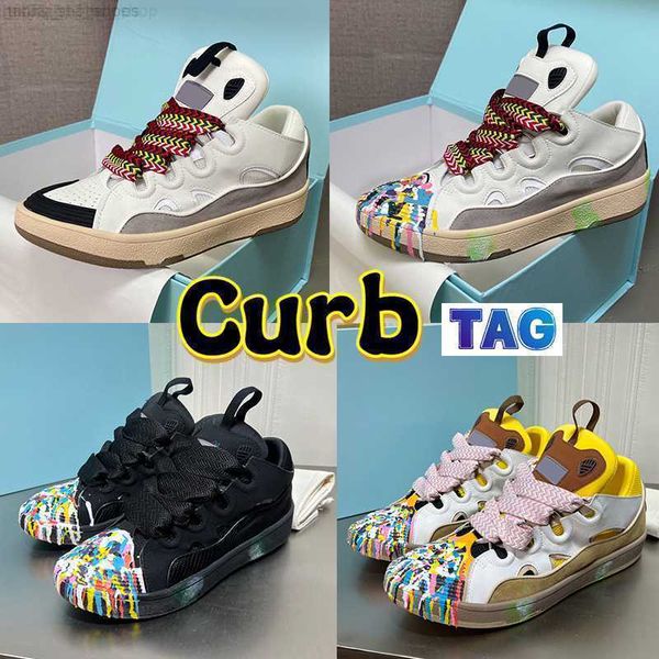 designer curb casual shoes men women curbs sneaker leather mesh woven lace-up sneakers embossed nappa calfskin shoe rubber platformsole extr, Black
designer curb casual shoes men women curbs sneaker leather mesh woven lace-up sneakers embossed nappa calfskin shoe rubber platformsole extr, Black