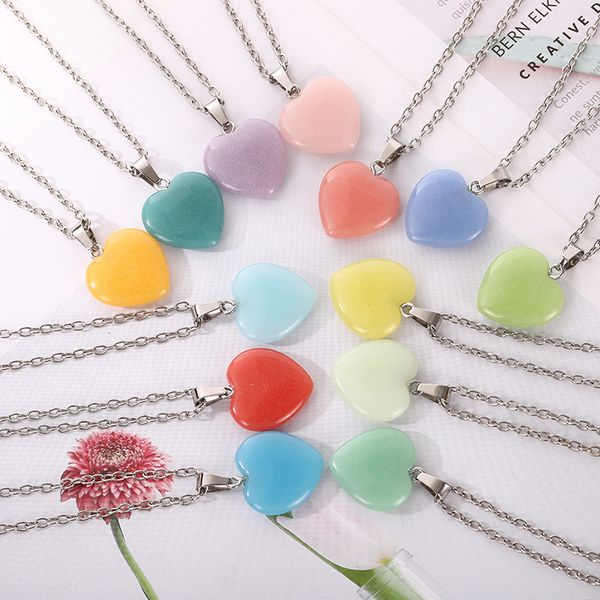 luminous stone charms chromatic glowing glow in the dark heart pendant necklace jewelry making wholesale, Silver
luminous stone charms chromatic glowing glow in the dark heart pendant necklace jewelry making wholesale, Silver