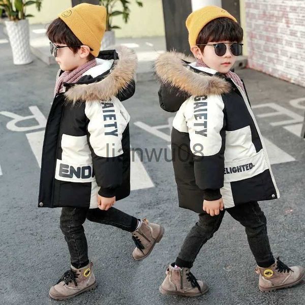 down coat winter boys coat 2022 new baby fur collar hooded cotton plus velvet thicken warm jacket for children's coat for boys 28years, Blue;gray
down coat winter boys coat 2022 new baby fur collar hooded cotton plus velvet thicken warm jacket for children's coat for boys 28years, Blue;gray