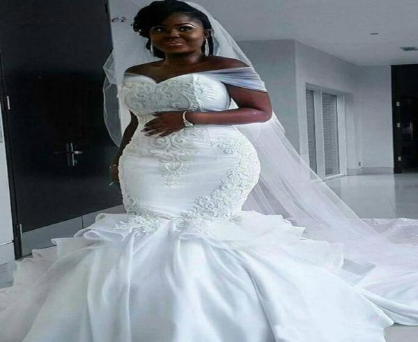 appliques bridal gown off shoulder wedding dress plus size wedding dresses satin mermaid floor length bridal gown9313886, White
appliques bridal gown off shoulder wedding dress plus size wedding dresses satin mermaid floor length bridal gown9313886, White