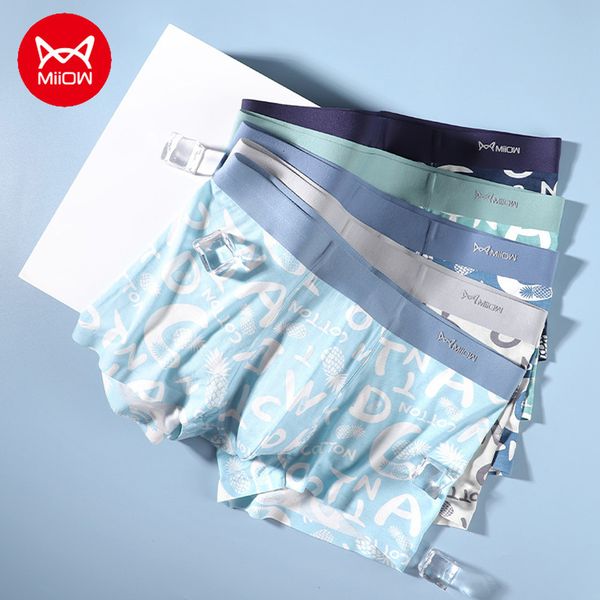 underpants miiow 3pcs ice silk seamless men's boxer shorts cotton antibacterial crotch underwear male breathable modal print man 230824, Black;white
underpants miiow 3pcs ice silk seamless men's boxer shorts cotton antibacterial crotch underwear male breathable modal print man 230824, Black;white