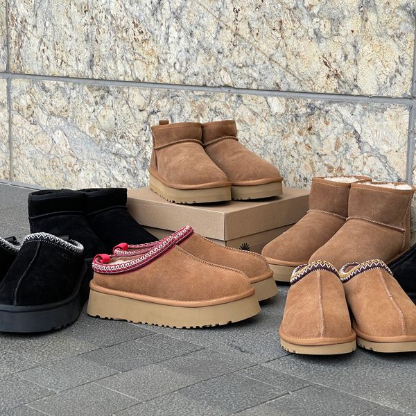 tasman slippers tazz chestnut fur slides sheepskin shearling classic ultra mini platform boot winter mules women men slip-on shoes suede upp, Black
tasman slippers tazz chestnut fur slides sheepskin shearling classic ultra mini platform boot winter mules women men slip-on shoes suede upp, Black