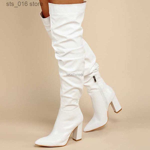 boots high heel over the knee high boots women fashion faux leather high heel thigh high boots pointed toe woman winter autumn shoes t230824, Black
boots high heel over the knee high boots women fashion faux leather high heel thigh high boots pointed toe woman winter autumn shoes t230824, Black